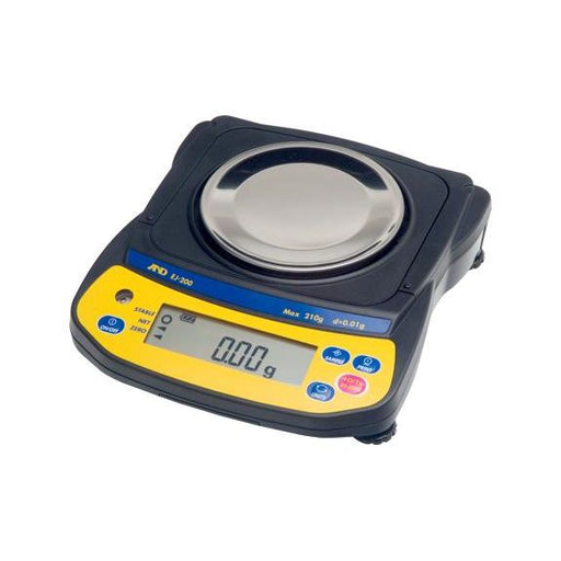 AyD A&D Newton EJ-410 Portable Precision Balance, 410 g x 0.01 g, External Calibration Science & Laboratory White Smoke