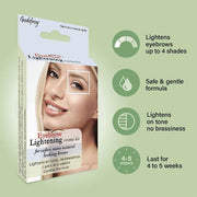 GodefroyBeauty EYEBROW LIGHTENING SINGLE APPLICATION Body & Facial Hair Bleach Gray