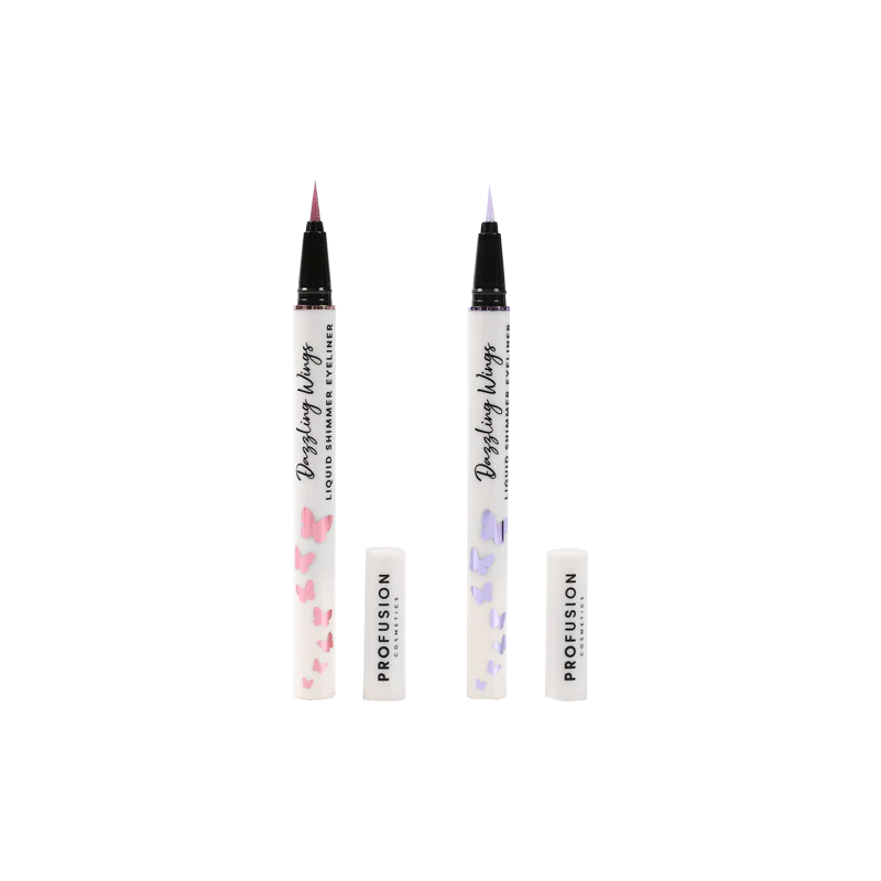 Profusion Cosmetics Empowered Butterfly | Dazzling Wings Liquid Shimmer Eyeliner Eyes Black Just Wing It