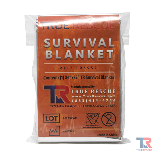 True Rescue Emergency Survival Blanket Bleeding Control Sienna