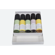 Lizush Essential Oils Roll-On with Crystals - set of 5 All Gifts Lavender No,Yes