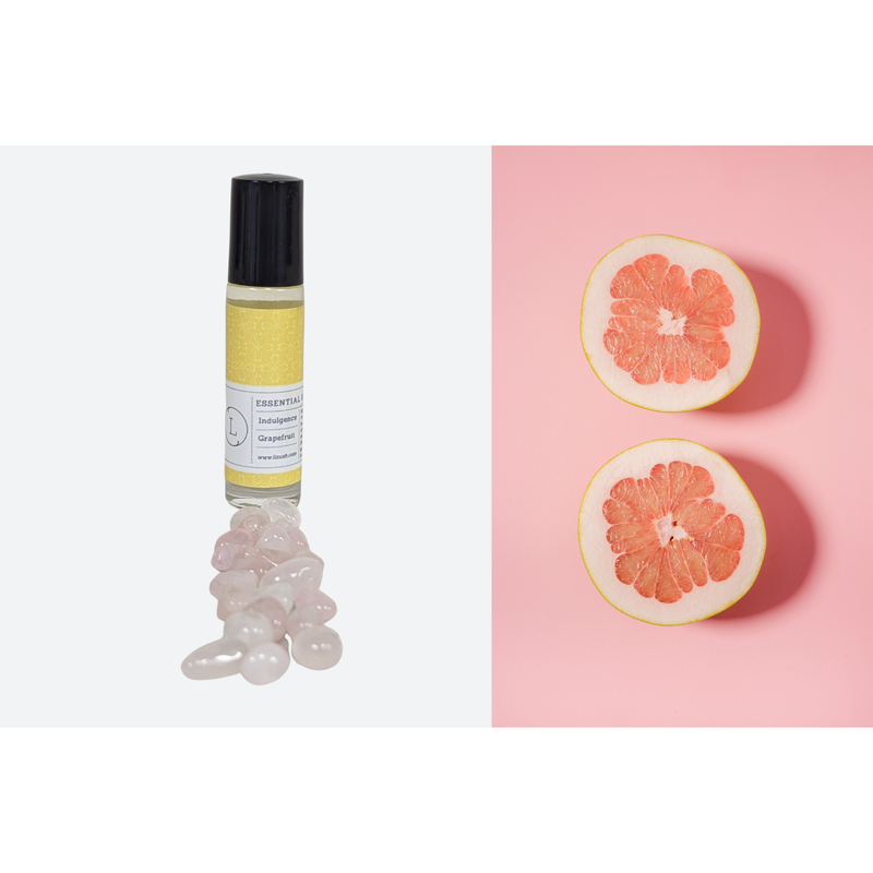 Lizush Essential Oils Roll-On with Crystals - set of 5 All Gifts White Smoke Yes