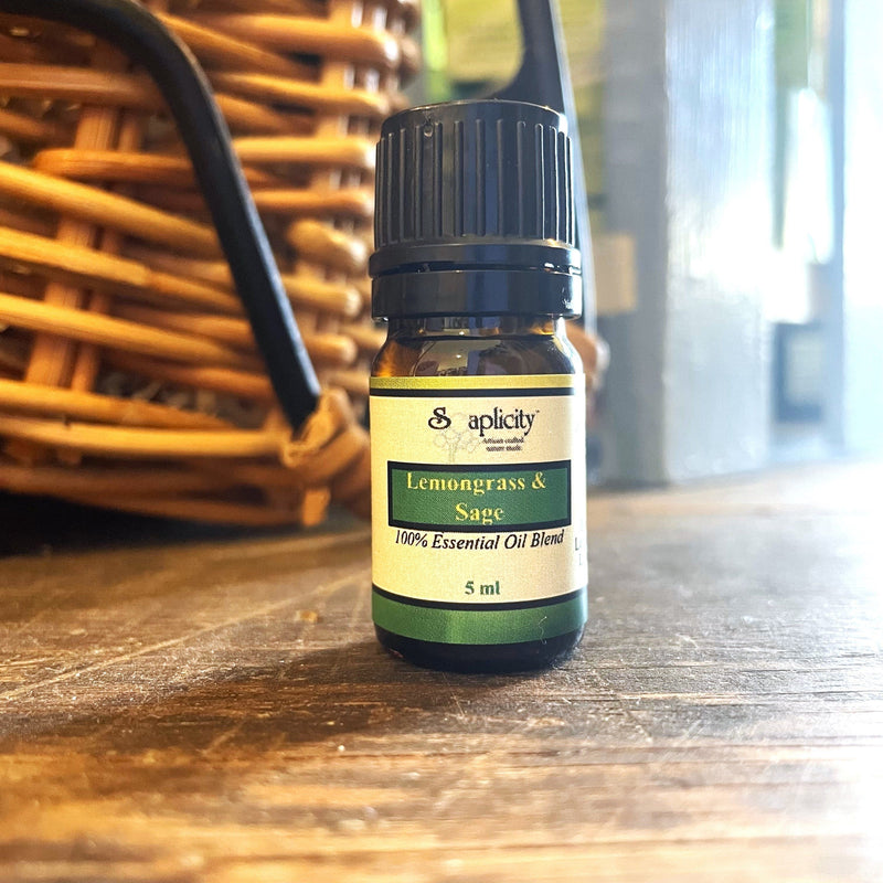 Soaplicity Lemongrass & Sage EO Blend, 5 ml Essential Oil Blend Tan