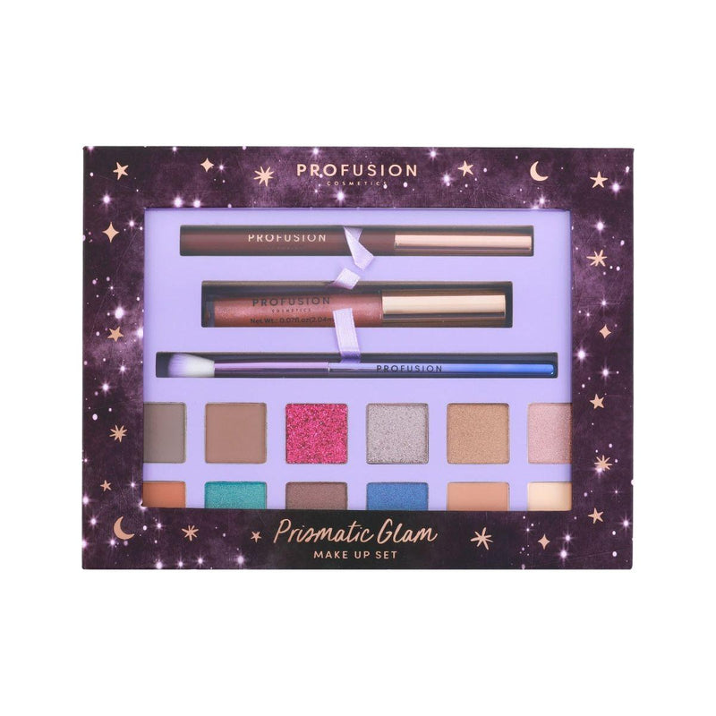 Profusion Cosmetics Written in the Stars | Prismatic Glam 15-pc Kit Eyes Dark Slate Gray