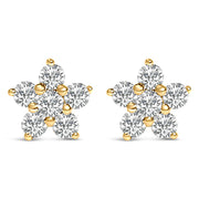 Bids.com 10K White Gold 1/2 Cttw Lab Grown Diamond Star Stud Earrings Earrings White Smoke Yellow.Gold / -