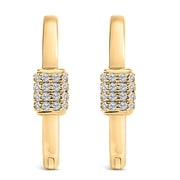 Bids.com 10K White Gold 3/8 Cttw Lab Grown Diamond Heart Shaped Huggie Hoop Earrings Earrings White Smoke Yellow.Gold / -