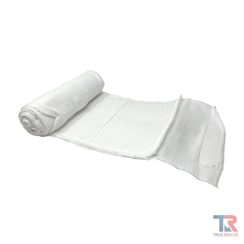True Rescue Responder Emergency Trauma Dressing [ETD] Bleeding Control Light Gray 4" / Flat,4" / Rolled,6" / Flat,6" / Rolled