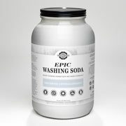 Rustic Strength Epic Washing Soda Multi-Purpose Cleaner Light Gray 7 LB Glass Jar with Metal Cap