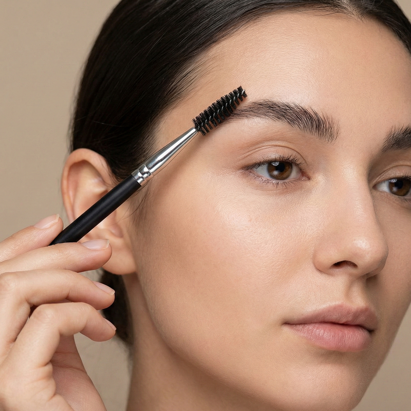 ZAQ Skin & Body EYELASH BRUSH Make Up Rosy Brown