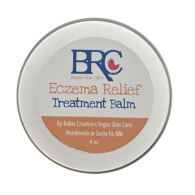 By Robin Creations Soothing Relief Eczema Healing Balm Skin Care Light Gray 4 oz Tin