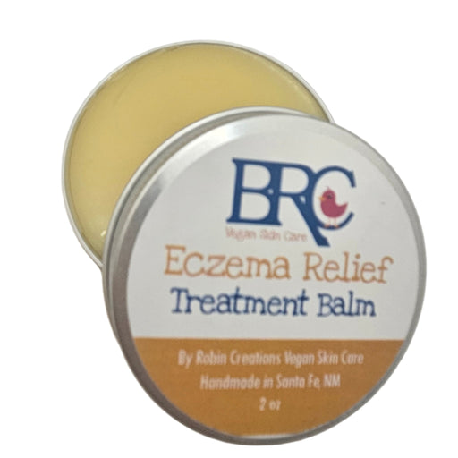 By Robin Creations Soothing Relief Eczema Healing Balm Skin Care Gray 2 oz Tin,4 oz Tin,8oz Glass Jar