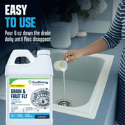 EcoStrong Drain and Fruit Fly Eliminator Drain & Septic > Drain & Fruit Flies Slate Gray 1 Gallon Jug,1 Gallon with 3 Fly Finder Traps,4 x 1 Gallon Jugs,2 Gallon Jug,64 oz Bottle,32 oz Bottle
