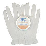 By Robin Creations Intense Eczema Healing Balm + Cotton Gloves Set - Adult & Children Sizes Accessories & Containers Light Gray 4oz Tin of Eczema Healing Balm / Adult (Medium/Large),4oz Tin of Eczema Healing Balm / Children (Small/ExtraSmall)