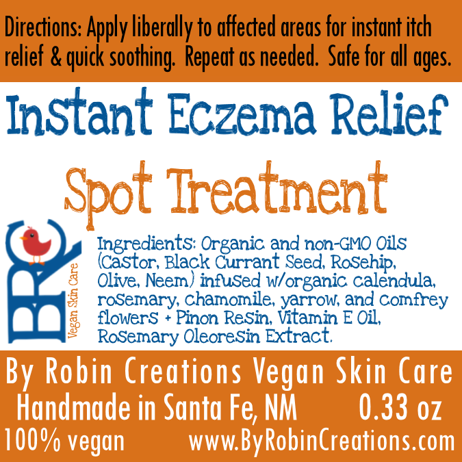 By Robin Creations Instant Eczema Relief Spot Treatment Oil Deodorant & Body Care White Smoke