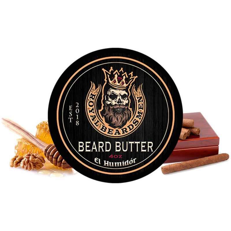 Royal Beardsmen El Humidor 4oz Premium Beard Butter beard butter Black