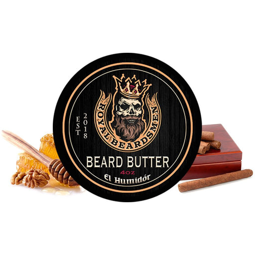Royal Beardsmen El Humidor 4oz Premium Beard Butter beard butter Black