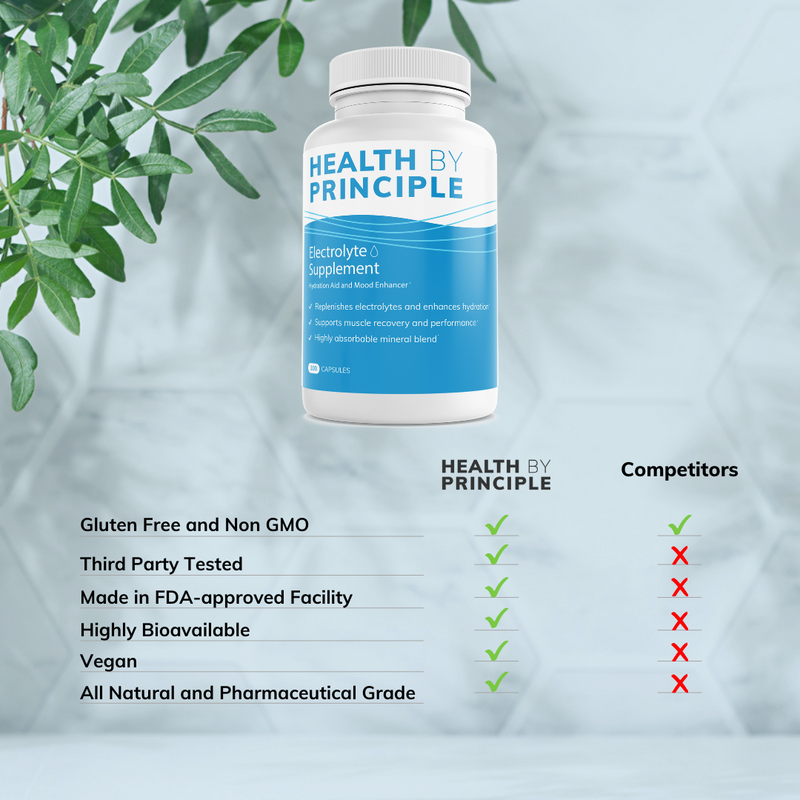 Health By Principle Electrolyte and Magnesium Combo Case of 12 Supplements Supplement Light Gray