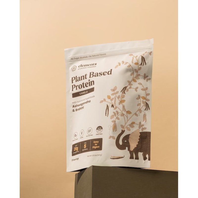 Elements Truffles Plant Based Protein Powder: Vanilla (21 Servings) Protein Wheat