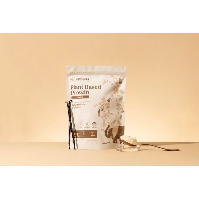Elements Truffles Plant Based Protein Powder: Vanilla (21 Servings) Protein Light Goldenrod