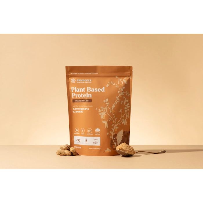 Elements Truffles Plant Based Protein Powder: Peanut Butter (21 Servings) Protein Navajo White