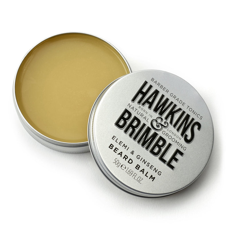 Hawkins & Brimble COM Eco-Refillable Beard Shampoo + Beard Balm Bundle Gray