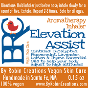 By Robin Creations Elevation Assist Aromatherapy Inhaler Aromatherapy White Smoke Plastic - without a keychain,Plastic - with a keychain,Bamboo (100% Plastic-Free & Zero Waste)