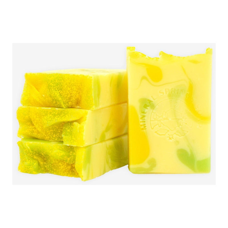 Mineral Springs Soap Elixir Lemongrass Sage Handcrafted Soap Gold