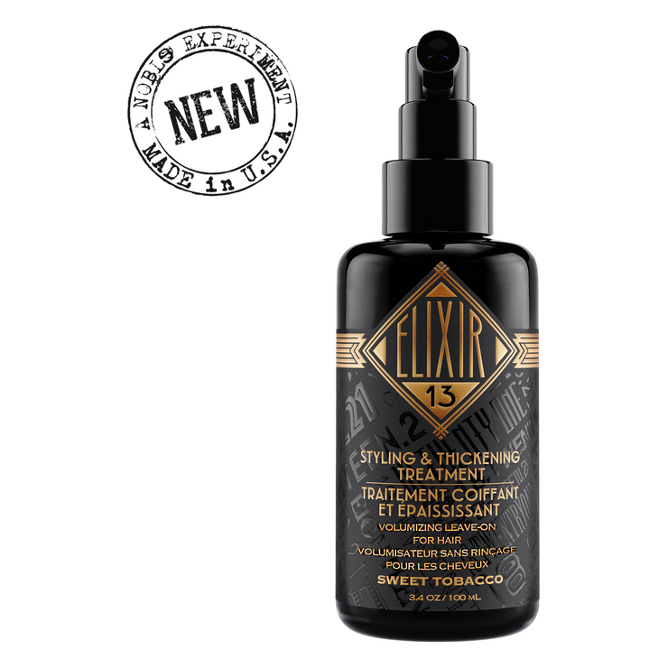 18.21 18.21 Man Made Elixir 13 Sweet Tobacco Styling & Thickening Treatment 3.4 oz Hair Styling Treatment Dark Slate Gray