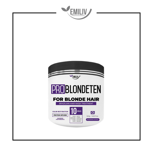 Emiliv Professional Emiliv Professional™ PROBLONDETEN 10 Oils for Blonde Hair - Color Restoration Mask 500g - 16.9 fl.oz Home Care Lavender