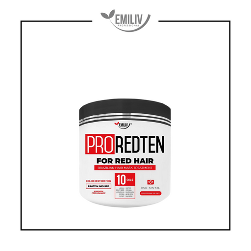 Emiliv Professional Emiliv Professional™  PROREDTEN 10 Oils for Red Hair - Color Restoration Mask 500g - 16.9 fl.oz Home Care Light Gray