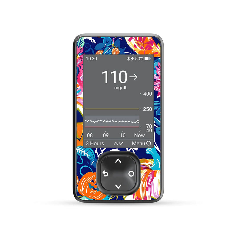 Peelz Enchanted Pumpkins DEXCOM G7 Touchscreen Receiver Peelz/Stickers Dim Gray