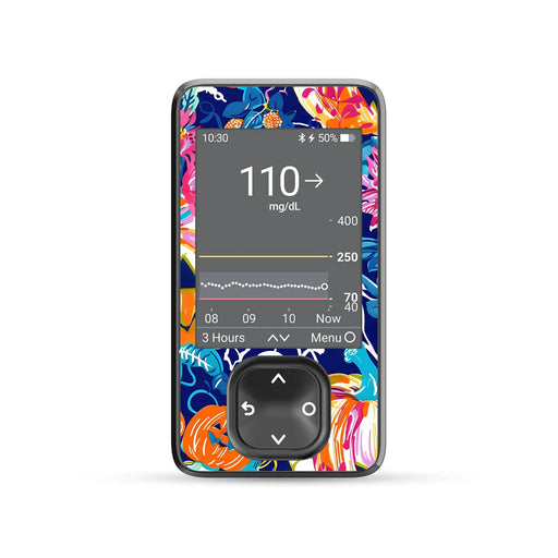 Peelz Enchanted Pumpkins DEXCOM G7 Touchscreen Receiver Peelz/Stickers Dim Gray