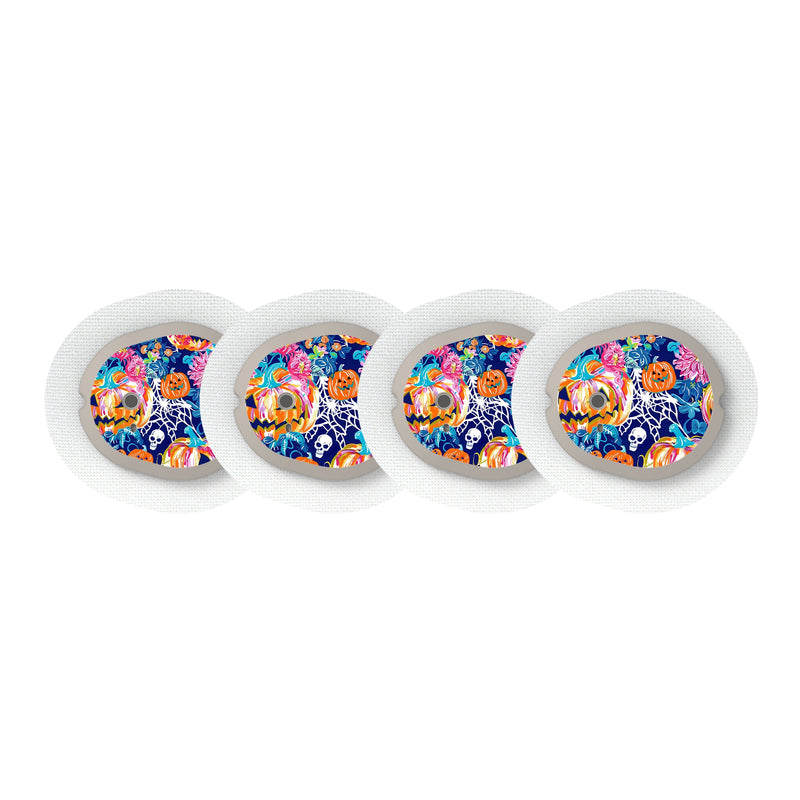 Peelz Enchanted Pumpkins Designed for the DEXCOM G7 Transmitter Peelz/Stickers White Smoke 4-pack (Set of 4 Stickers)