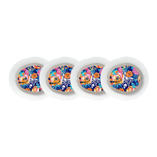 Peelz Enchanted Pumpkins Designed for the DEXCOM G7 Transmitter Peelz/Stickers White Smoke 4-pack (Set of 4 Stickers)