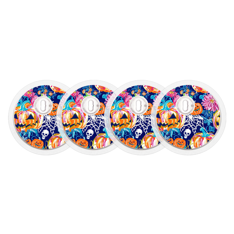 Peelz Enchanted Pumpkins Designed for the FreeStyle Libre 3 Plus & Lingo  Sensor Peelz/Stickers White Smoke 4-pack (Set of 4 Stickers)