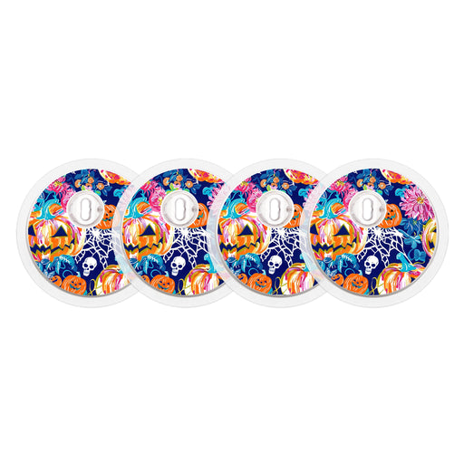 Peelz Enchanted Pumpkins Designed for the FreeStyle Libre 3 Plus & Lingo  Sensor Peelz/Stickers White Smoke 4-pack (Set of 4 Stickers)