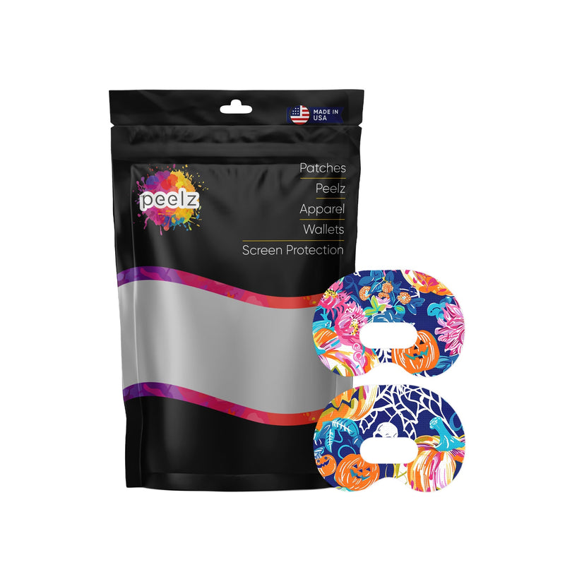 Peelz Enchanted Pumpkins Medtronic Guardian Connect Patch Tape - Pump Peelz Patch Medical Tape White Smoke 12-Pack (Set of 12 Patches),4-Pack (Set of 4 Patches)