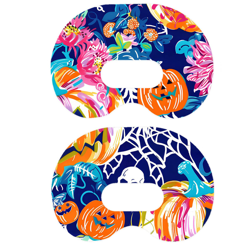 Peelz Enchanted Pumpkins Medtronic Guardian Connect Patch Tape - Pump Peelz Patch Medical Tape White Smoke 12-Pack (Set of 12 Patches),4-Pack (Set of 4 Patches)