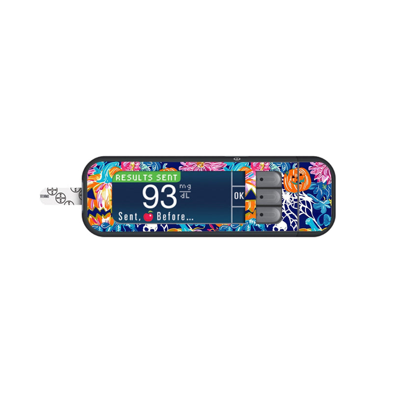 Peelz Enchanted Pumpkins for Bayer Contour Next Glucometer Peelz/Stickers White Smoke