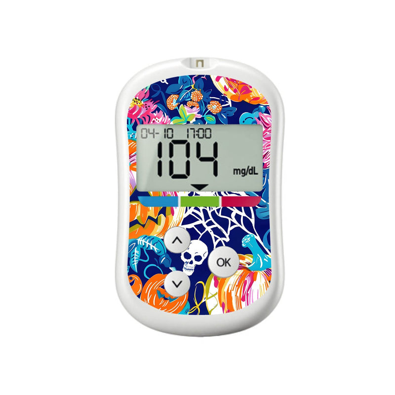 Peelz Enchanted Pumpkins for OneTouch Verio Flex Glucometer Peelz/Stickers White Smoke