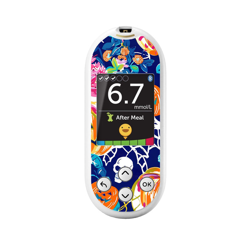 Peelz Enchanted Pumpkins for OneTouch Verio Reflect Glucometer Peelz/Stickers White Smoke
