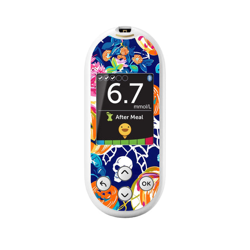 Peelz Enchanted Pumpkins for OneTouch Verio Reflect Glucometer Peelz/Stickers White Smoke