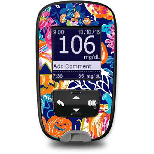 Peelz Enchanted Pumpkins for the Accu-Chek Guide Glucometer Peelz/Stickers White Smoke