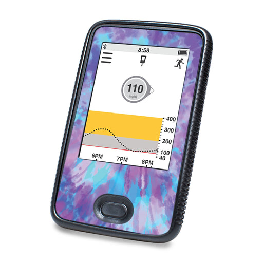 Peelz Endless Summer Tie-Dye Designed for DEXCOM G6 Touchscreen Receiver Peelz/Stickers White Smoke