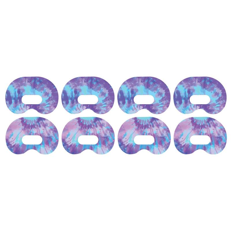 Peelz Endless Summer Tie-Dye Medtronic Guardian Connect Patch Tape - Pump Peelz Patch Medical Tape White Smoke 4-Pack Medtronic CGM Tape