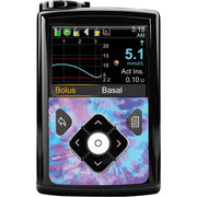 Peelz Endless Summer Tie-Dye Sticker for Medtronic MiniMed 770G & 780G Peelz/Stickers Black Whole System Peelz (front back + clip),Front Peelz