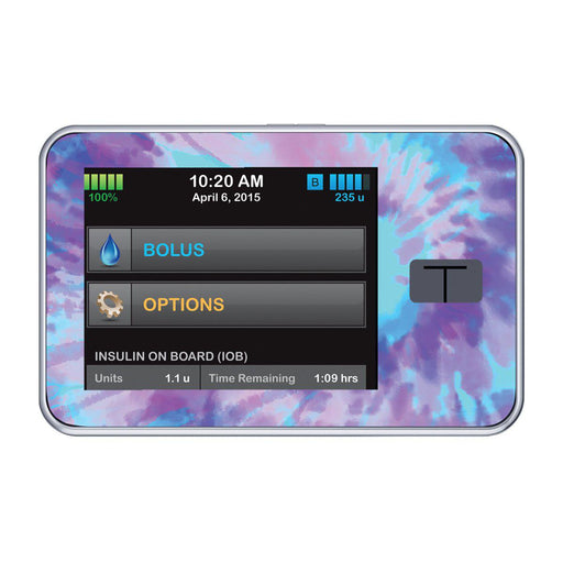 Peelz Endless Summer Tie-Dye Sticker for Tandem t:slim Peelz/Stickers Black