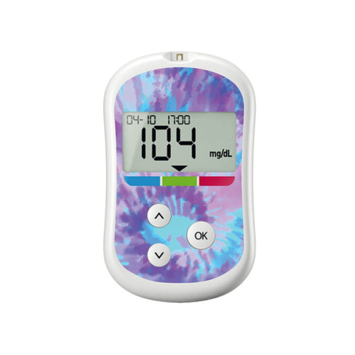 Peelz Endless Summer Tie-Dye for OneTouch Verio Flex Glucometer Peelz/Stickers White Smoke