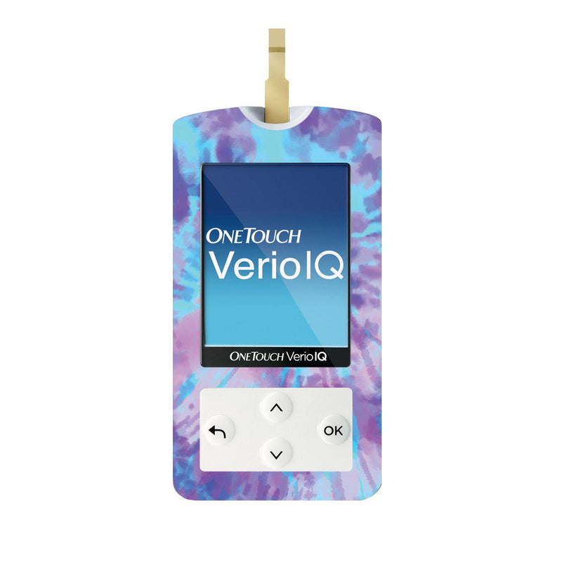 Peelz Endless Summer Tie-Dye for OneTouch Verio IQ Glucometer Peelz/Stickers White Smoke