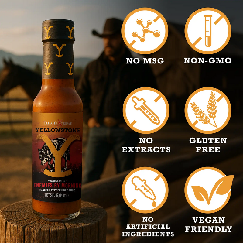 Elijah's Xtreme Enemies by Morning (Roasted Jalapeño) Hot Sauce Black